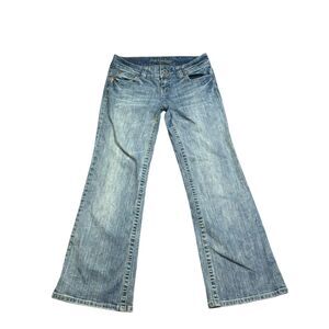 y2k american eagle flare jeans sz 4 short y2k mall brand 28" denim 2000s retro